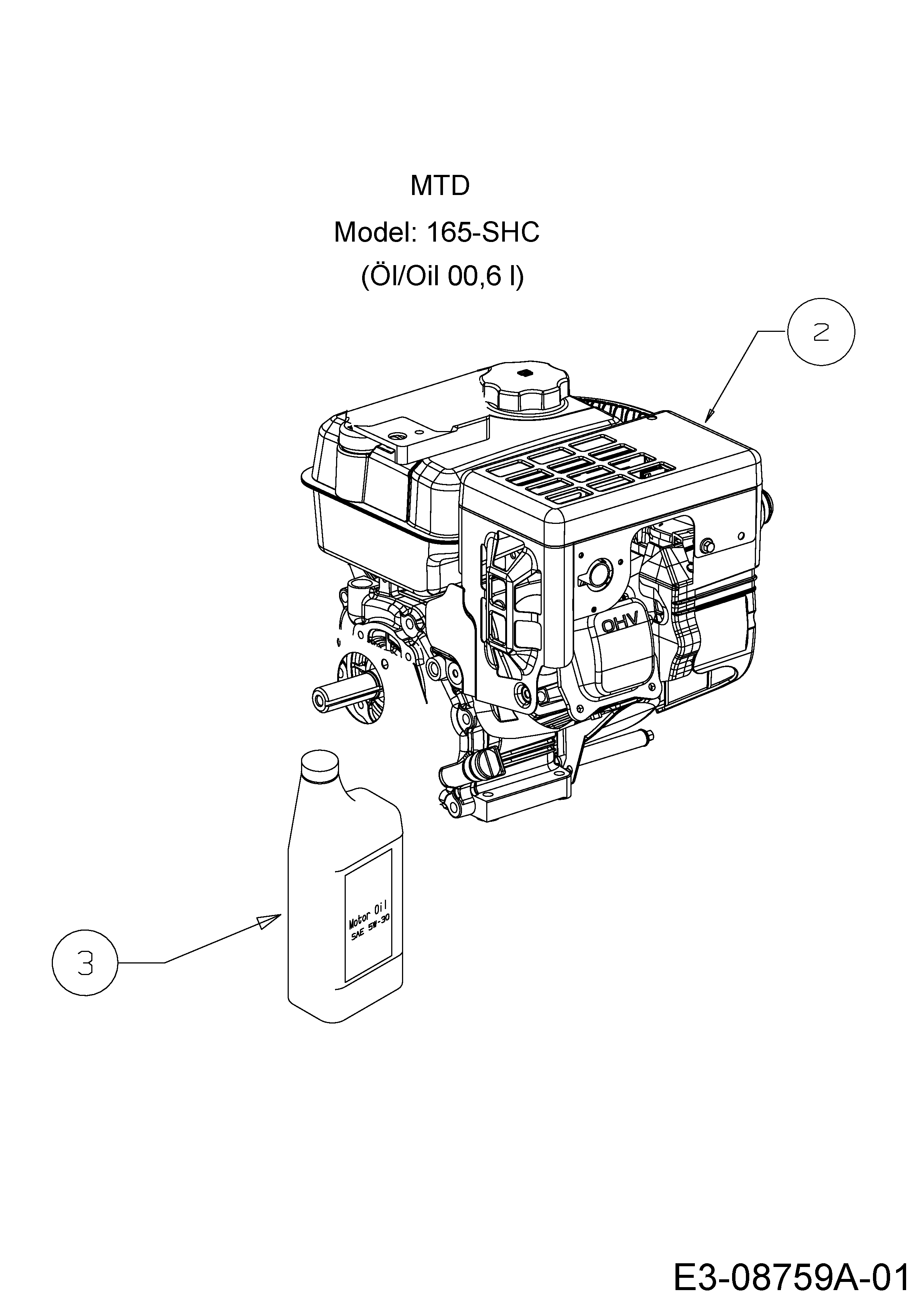 MTD M 61 Motor MTD 31A-62C2678 (2015)